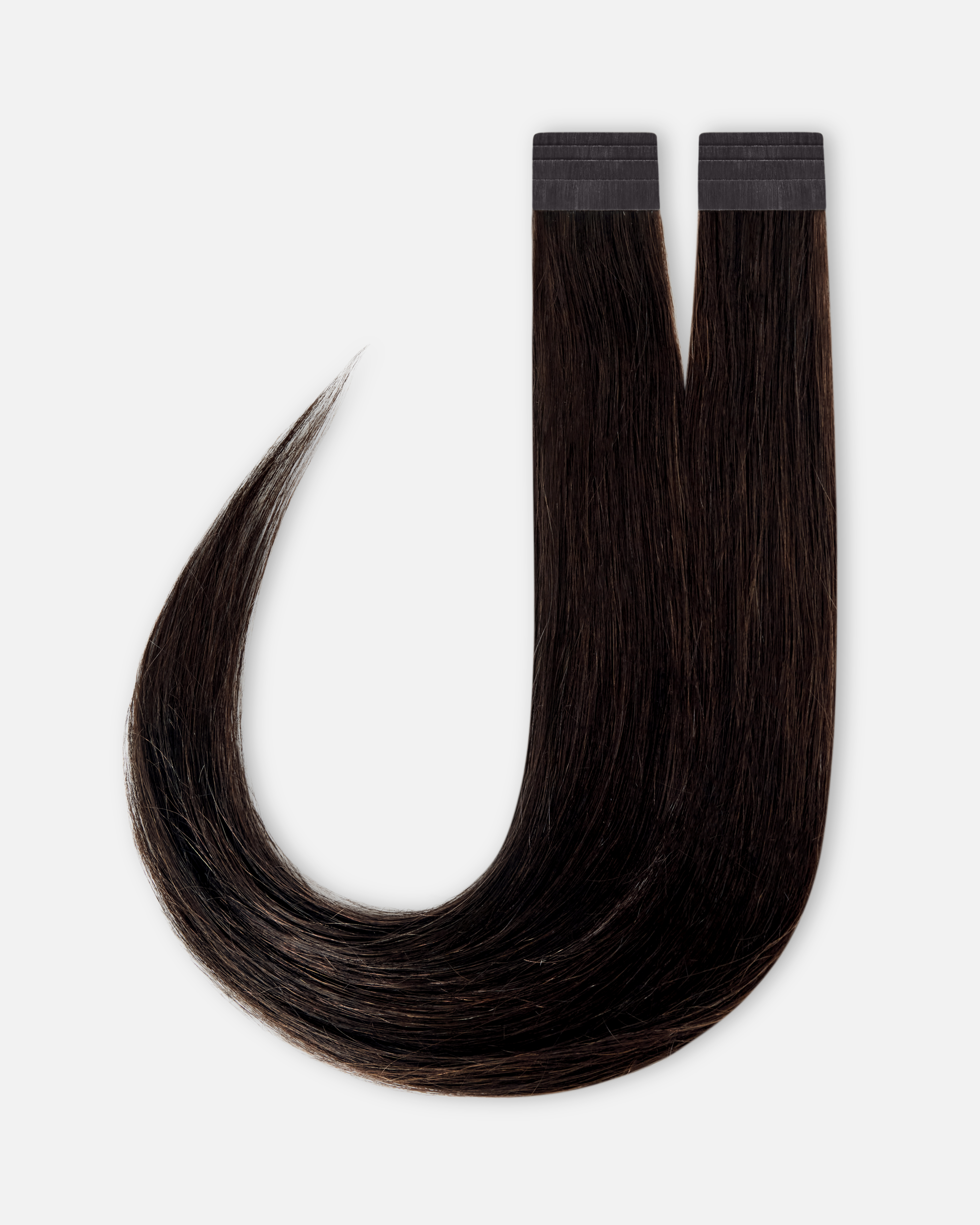 Rapunzel of Sweden - Premium Tape Extensions 30 cm  | Naturligt Svart/Naturligt Brunt Löshår