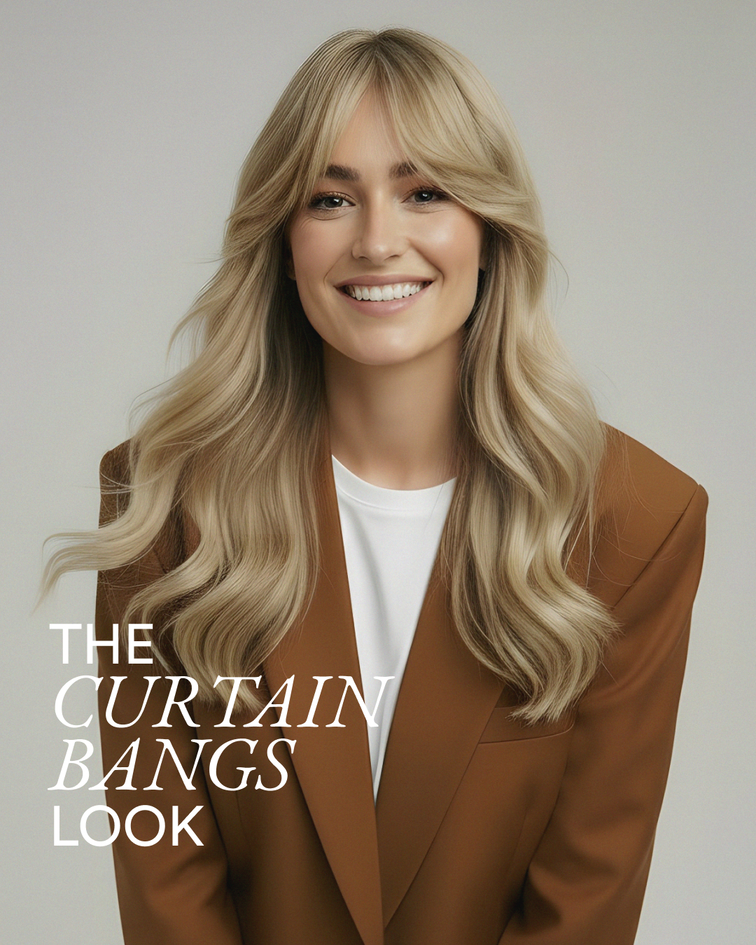 The Curtain Bangs Look 50 cm Chocolate brown
