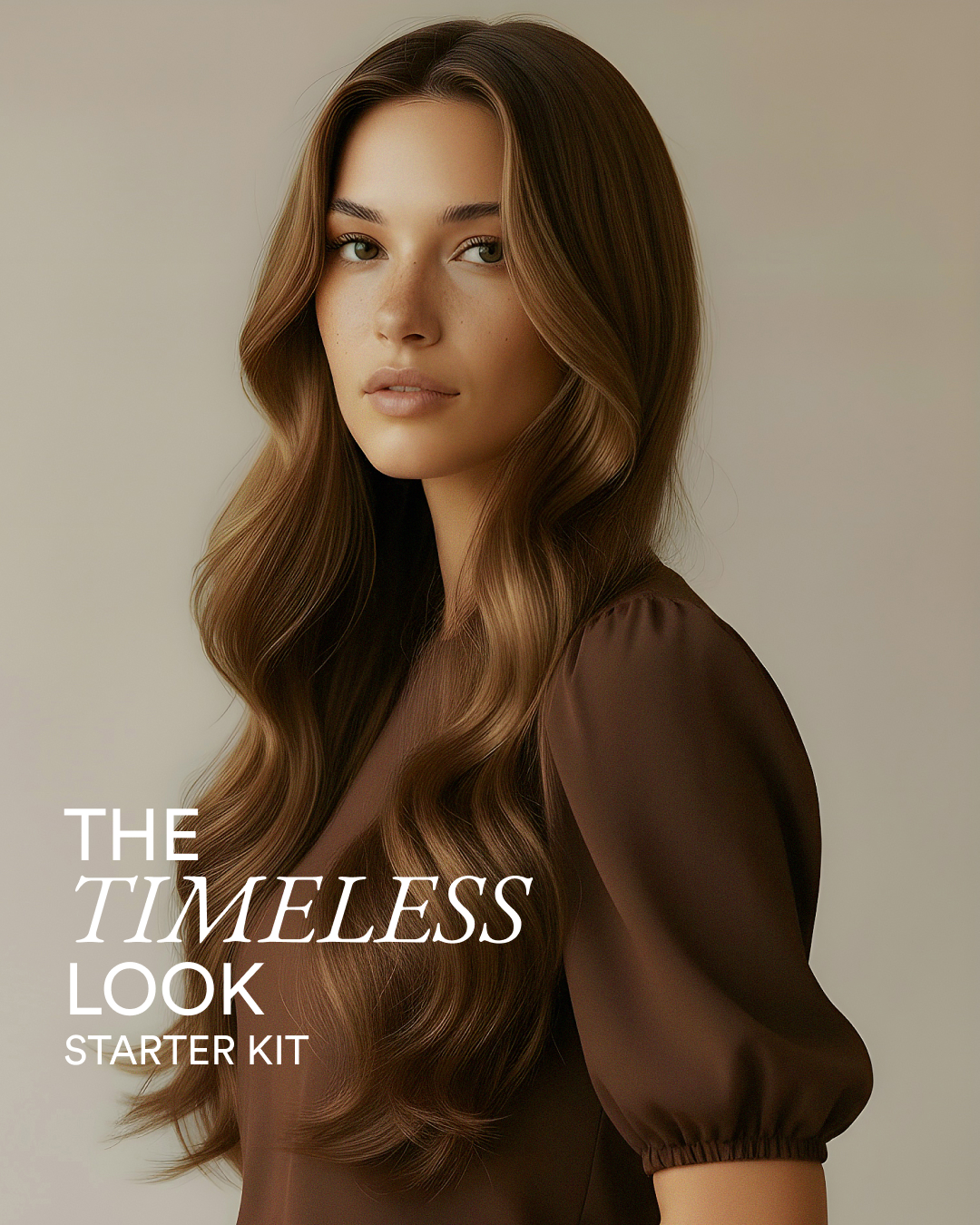The Timeless Look Starter Kit 50 cm Chocolate brown