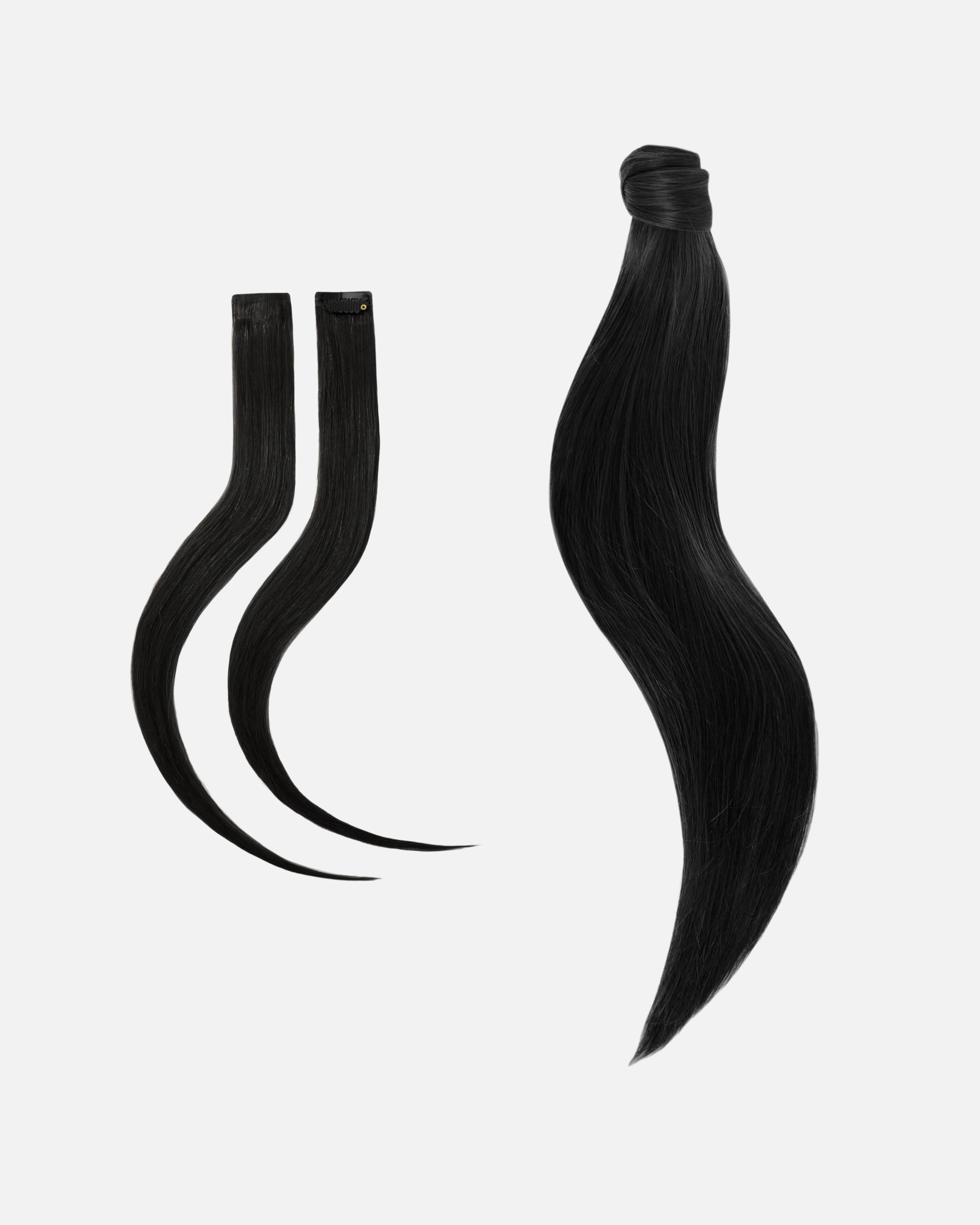 Rapunzel of Sweden - Low Wedding Ponytail 50 cm Naturligt Svart  |  Löshår