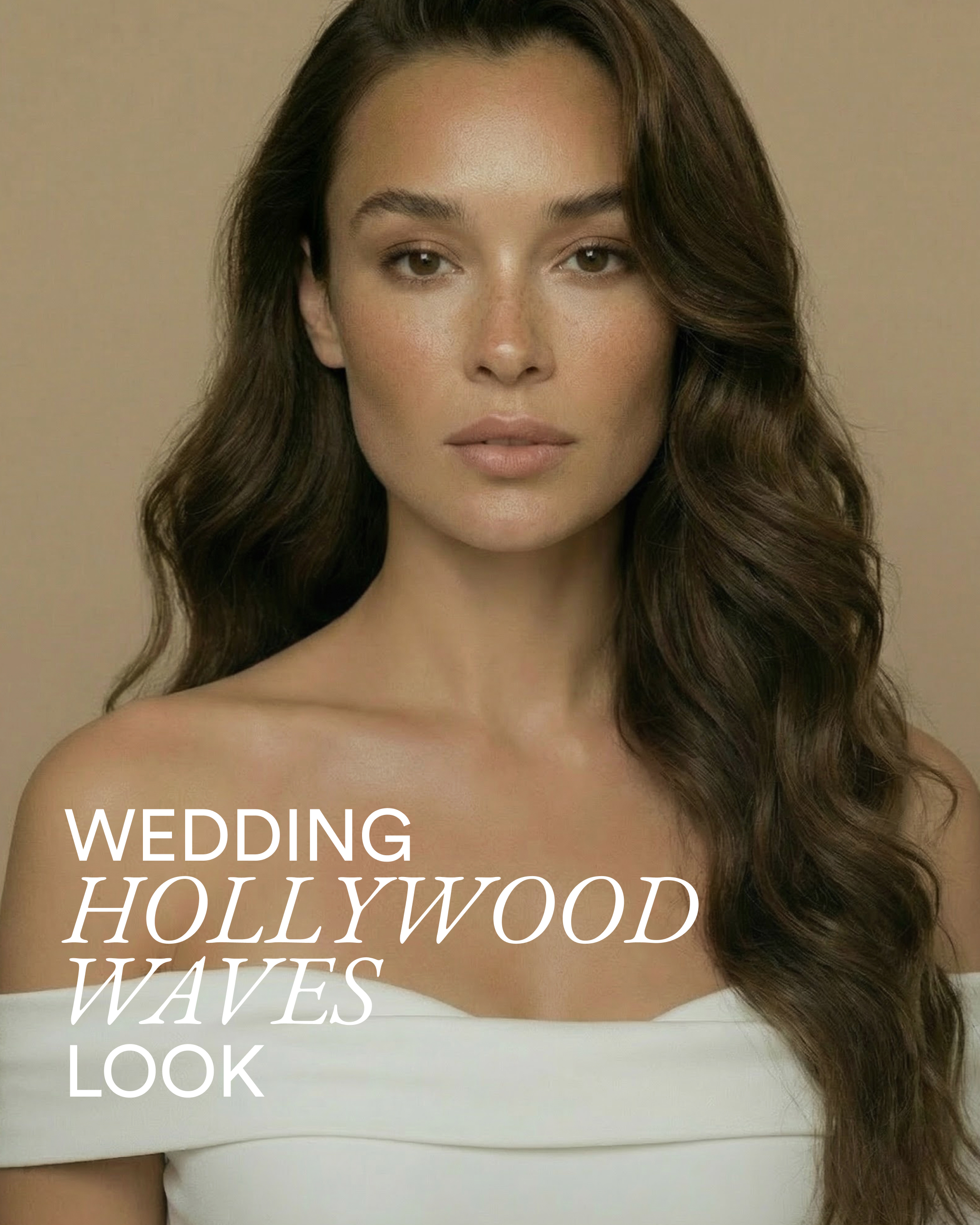 Hollywood Waves Wedding Hair 50 cm Chocolate Brown