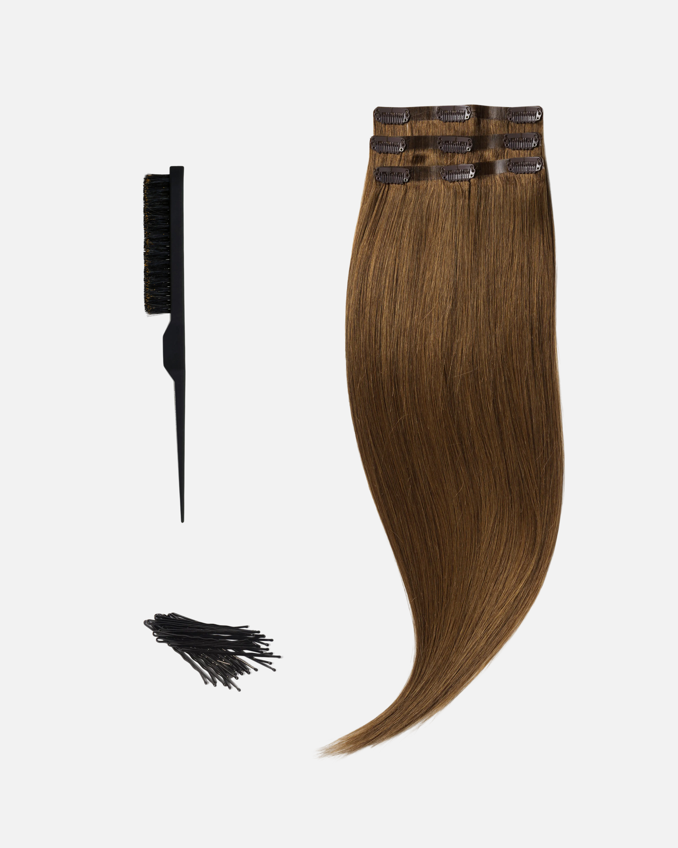 Rapunzel of Sweden - Low Bun Wedding Hairstyle 50 cm Naturligt Brunt  |  Löshår