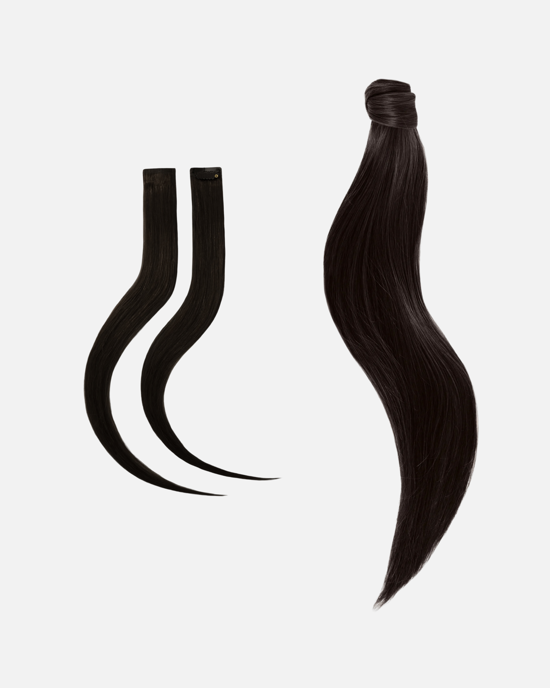 Rapunzel of Sweden - Low Wedding Ponytail 50 cm Naturligt Svart Naturligt Brunt  |  Löshår