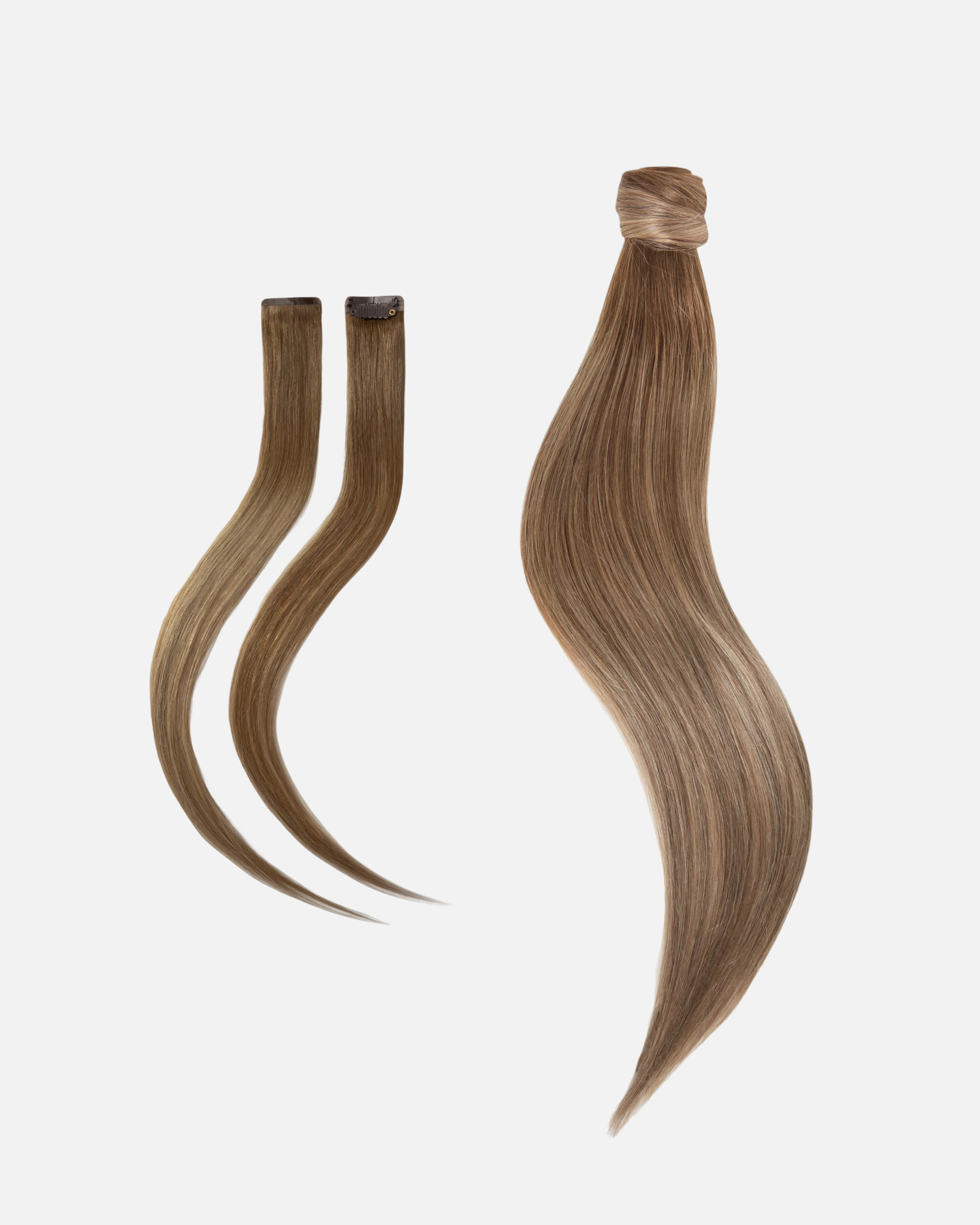 Rapunzel of Sweden - Low Wedding Ponytail 50 cm Naturligt Bruntish Naturligt Blont Balayage  |  Löshår
